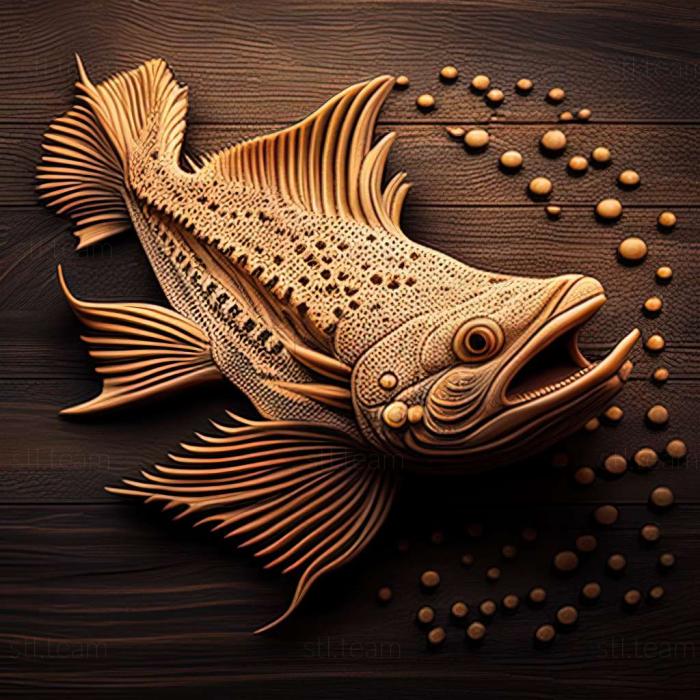 3D model Speckled catfish fish (STL)